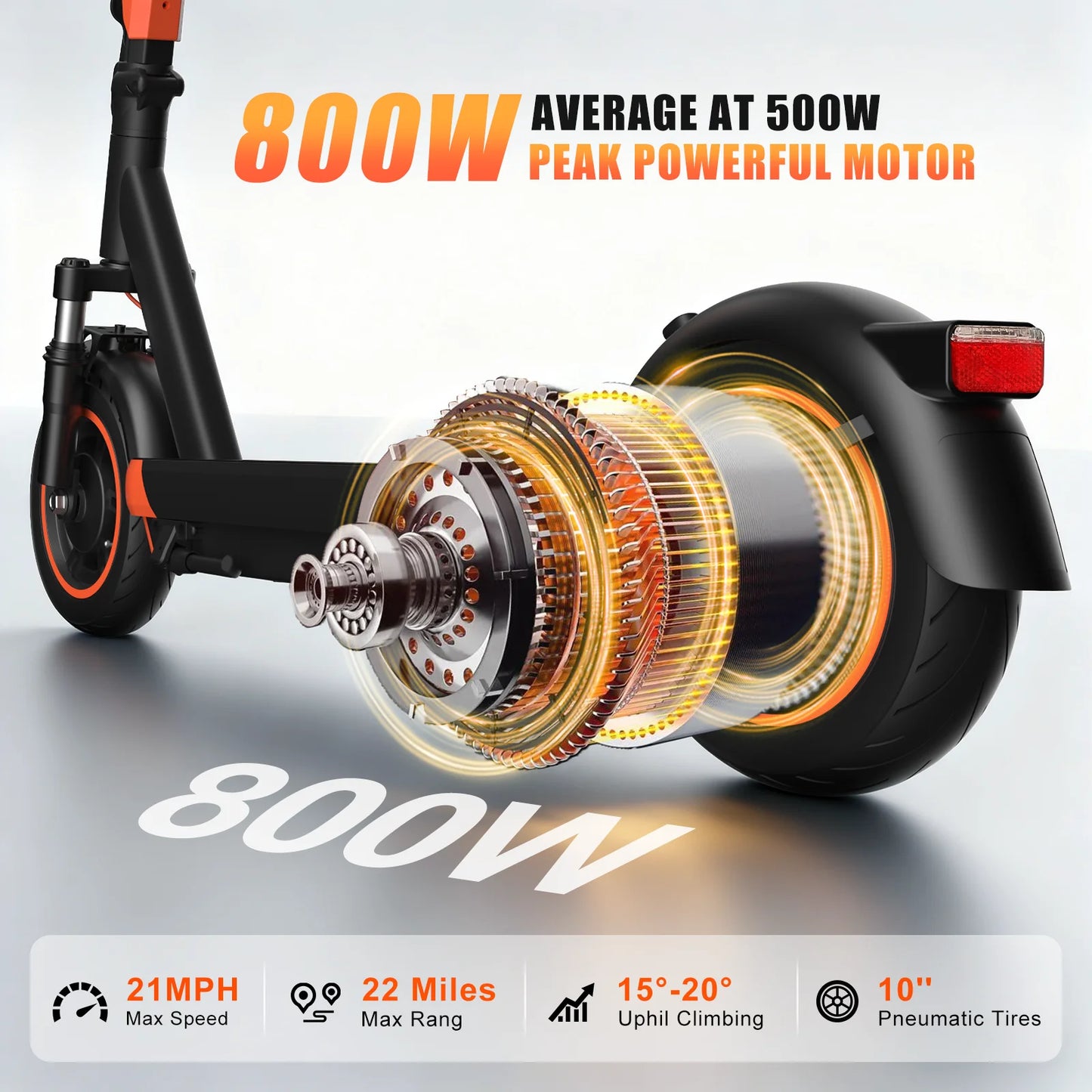 The Obx ES1023 - Foldable Long Range Electric Scooter