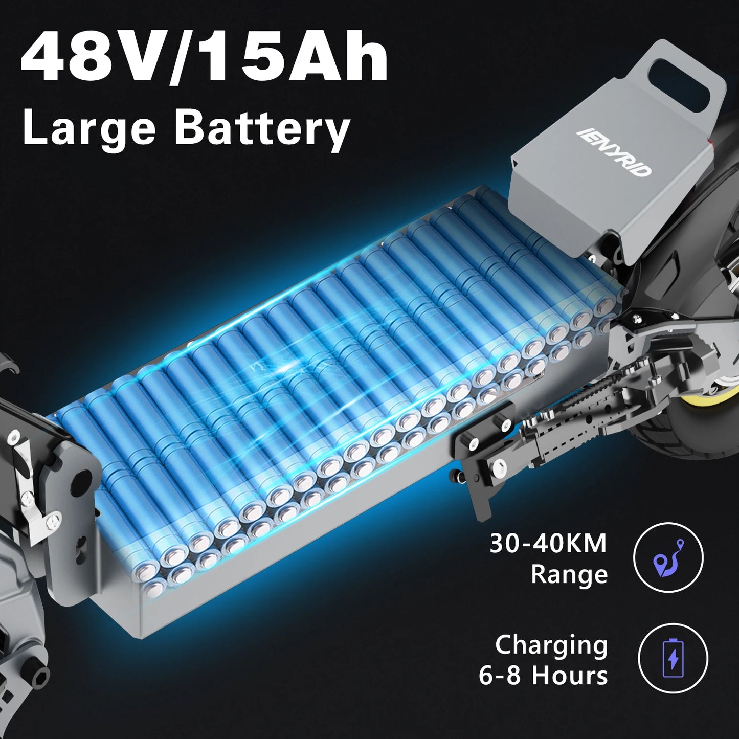 The iENYRID iE-S1 - Foldable Long Range Electric Scooter