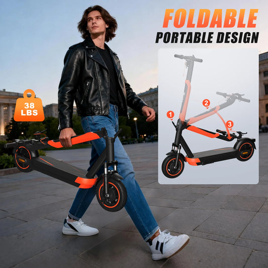 The Obx ES1023 - Foldable Long Range Electric Scooter