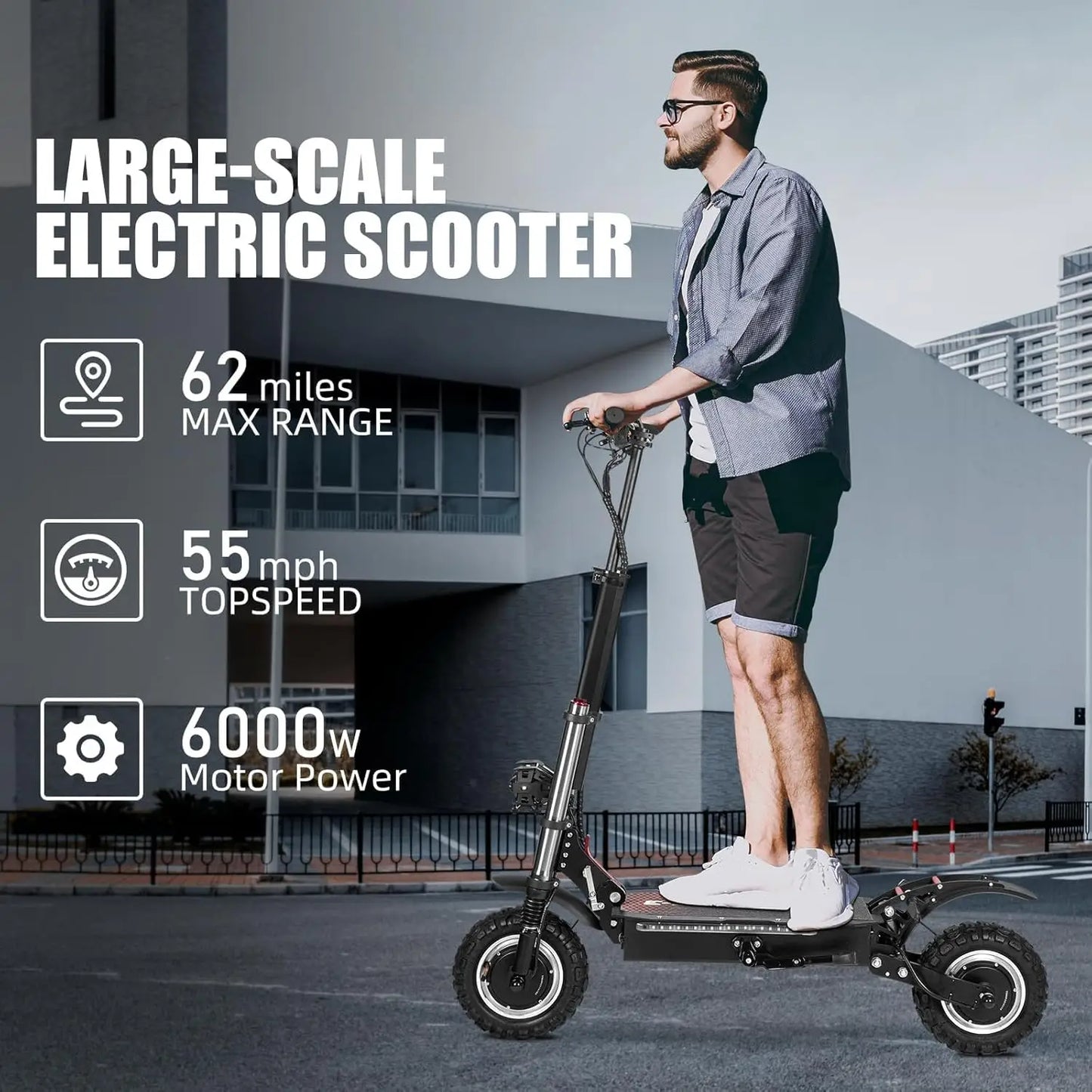 The YMJ-J30MAX - Foldable Long Range Electric Scooter