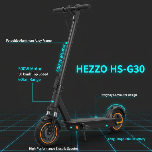 The HS-G30 - Foldable Long Range Electric Scooter