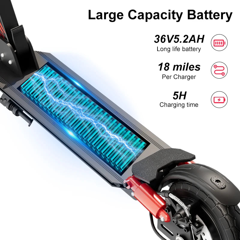 The Anluoshen ED200 - Foldable Long Range Electric Scooter