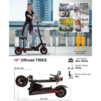 The YMJ-J01 - Foldable Long Range Electric Scooter