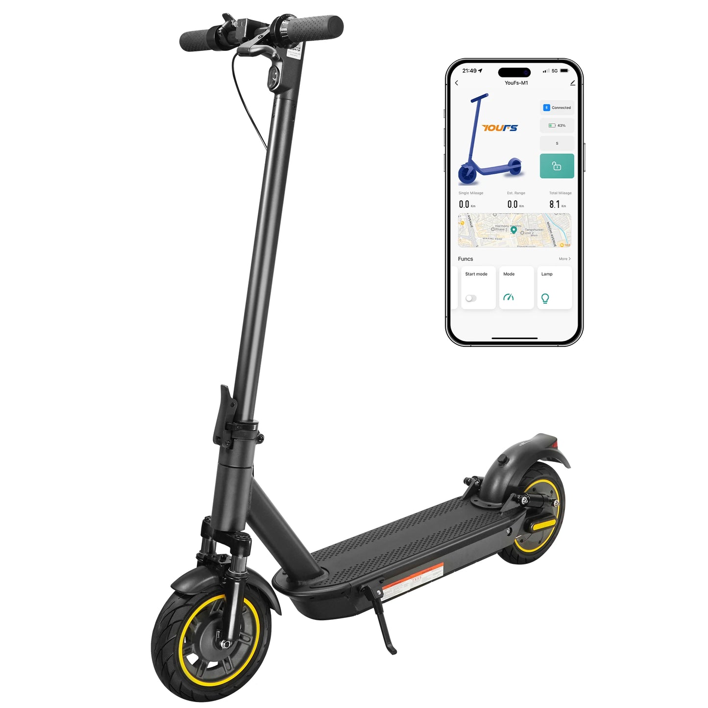 The 4MAX - Foldable Long Range Electric Scooter