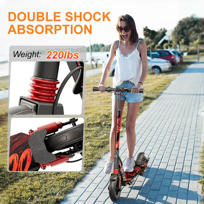 The Anluoshen ED200 - Foldable Long Range Electric Scooter