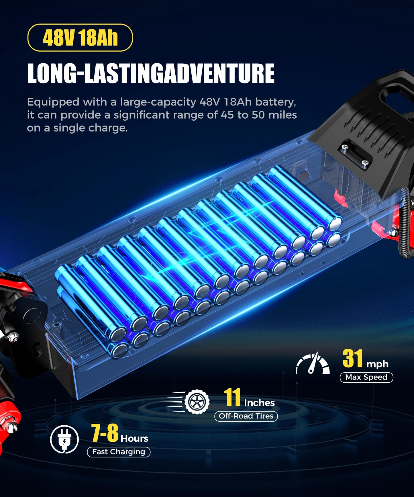 The Link Sports J15 - Foldable Long Range Electric Scooter