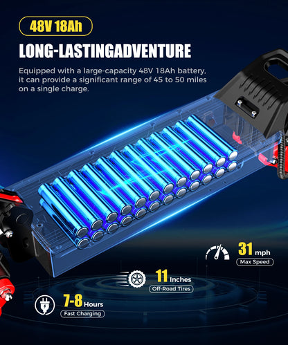The Link Sports J15 - Foldable Long Range Electric Scooter