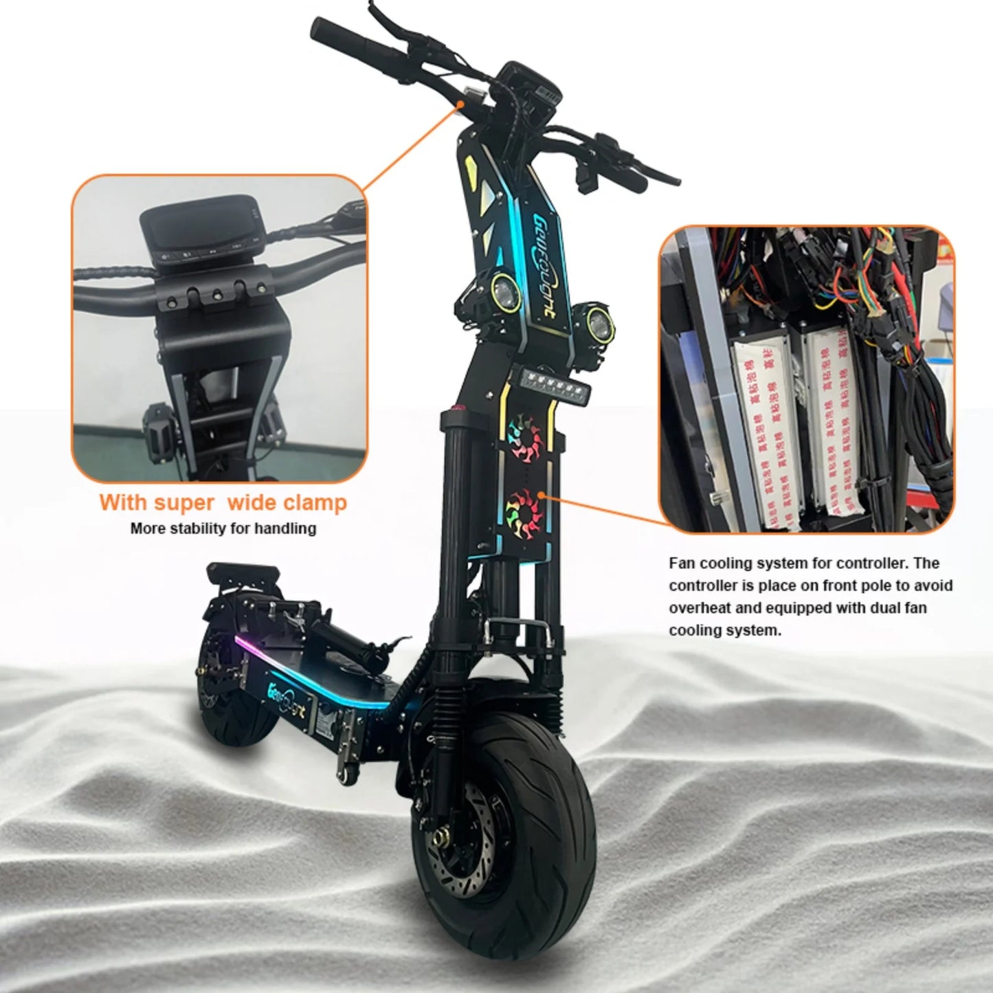 The Geofought G14 - Foldable Long Range Electric Scooter