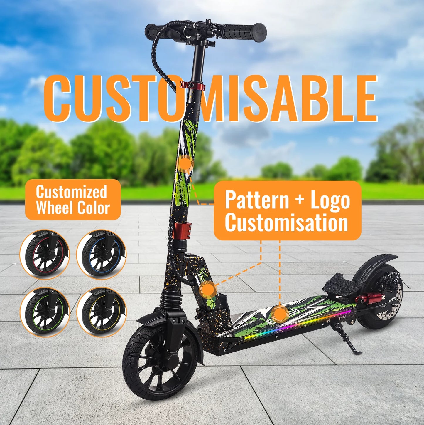 The Anluoshen ED200 - Foldable Long Range Electric Scooter