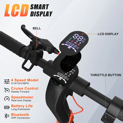The Obx ES1023 - Foldable Long Range Electric Scooter