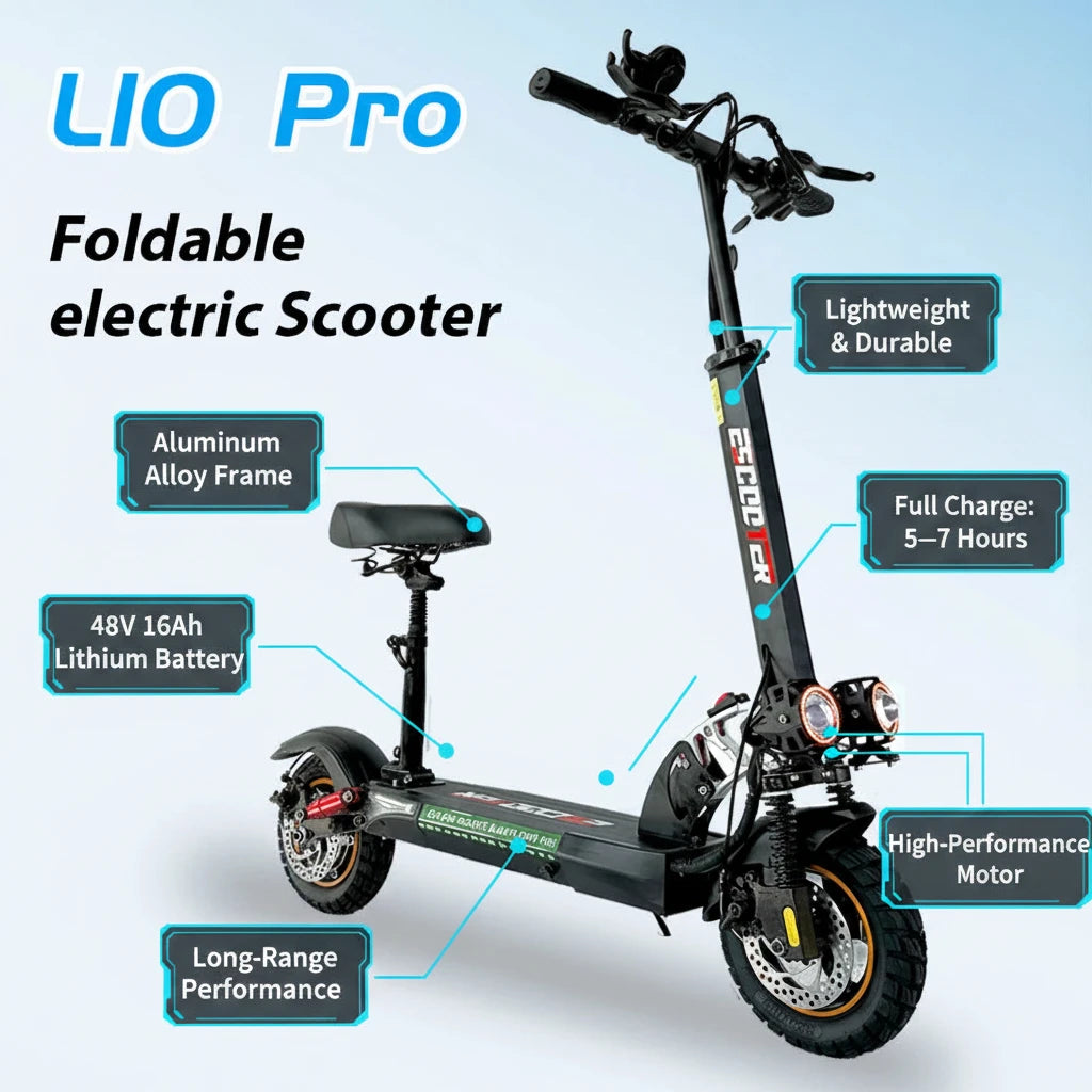 The L10 Pro - Foldable Long Range Electric Scooter